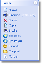 Menu Livelli Menu Livelli