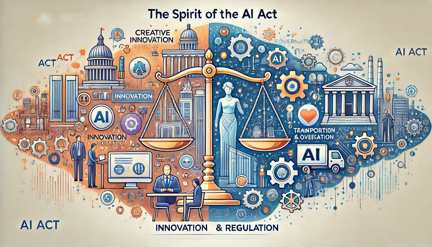 AI Act - Illustrazione generata da ChatGPT 4o